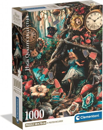 CLEMENTONI Puzzle Další den ve Wonderlandu 1000 dílků