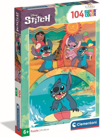 CLEMENTONI Puzzle Stitch a přátelé 104 dílků