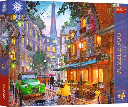 TREFL Puzzle Premium Plus Tea Time: Kavárna v Paříži 500 dílků