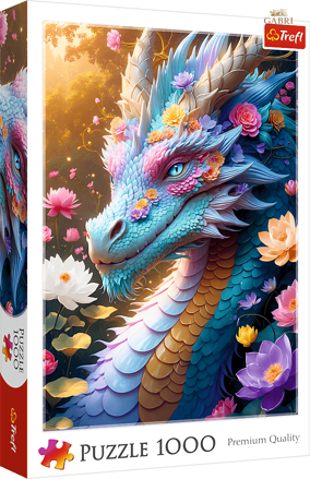 TREFL Puzzle Barevný drak 1000 dílků