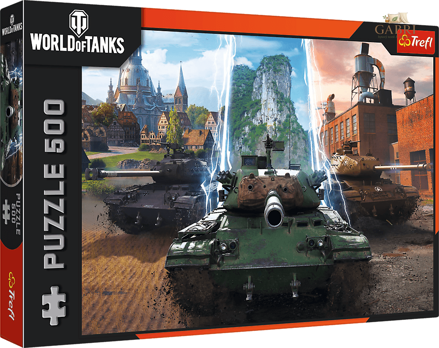TREFL Puzzle World of Tanks: Čas na akci 500 dílků