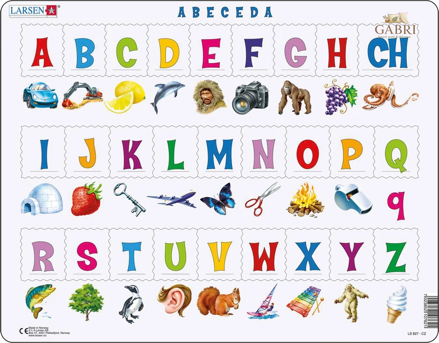 LARSEN Puzzle Abeceda 27 dílků