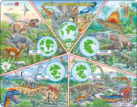 LARSEN Puzzle Svět v proměnách 100 dílků