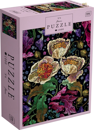 INTERDRUK Puzzle Flowers: Barevné květy 1000 dílků