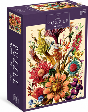 INTERDRUK Puzzle Flowers: Pohádková kytice 1000 dílků