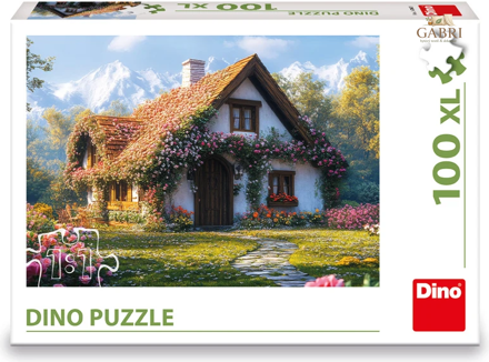 DINO Puzzle Chata v údolí XL 100 dílků