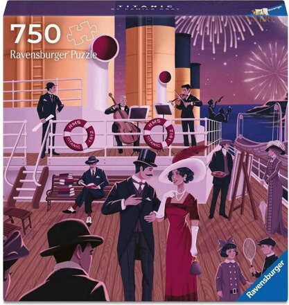 RAVENSBURGER Čtvercové puzzle Art & Soul: Titanic 750 dílků