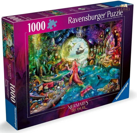 RAVENSBURGER Puzzle Tajemný poklad mořské panny 1000 dílků