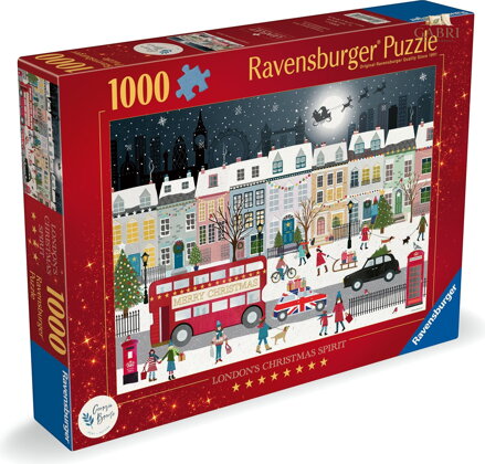 RAVENSBURGER Puzzle Vánoční duch Londýna 1000 dílků