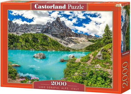 CASTORLAND Puzzle Jezero Sorapis, Alpy, Itálie 2000 dílků