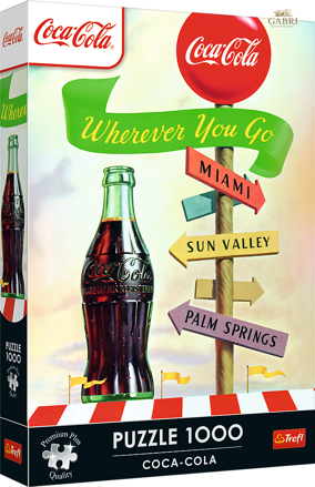 TREFL Puzzle Premium Plus Coca-Cola: Kamkoli jdeš 1000 dílků