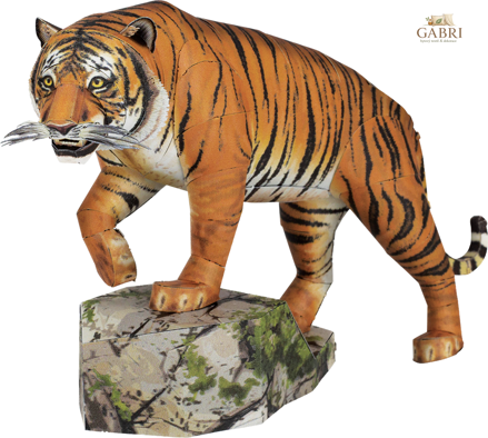 METAL EARTH 3D puzzle Tygr bengálský 55 dílků
