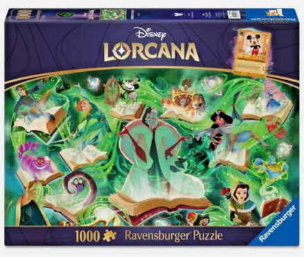 RAVENSBURGER Puzzle Disney Lorcana - Glimmers of the Realm: Smaragd  1000 dílků