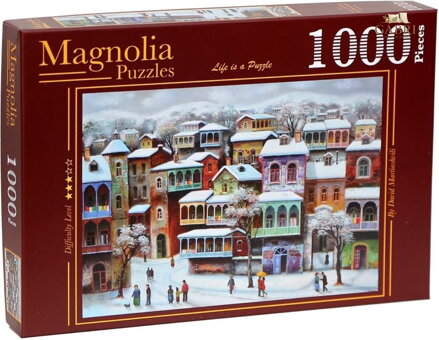 MAGNOLIA Puzzle Sníh ve starém Tbilisi 1000 dílků