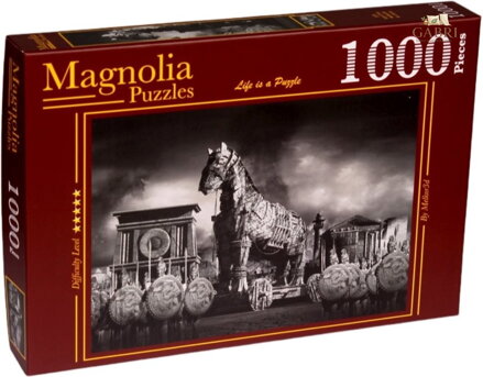 MAGNOLIA Puzzle Pád Tróje 1000 dílků