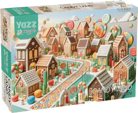 YAZZ Puzzle Země sladkostí 1000 dílků