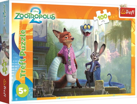 TREFL Puzzle Zootropolis: Tajemství Zootropolis 100 dílků