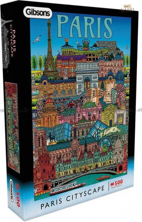 GIBSONS Puzzle Pohled na Paříž 500 dílků