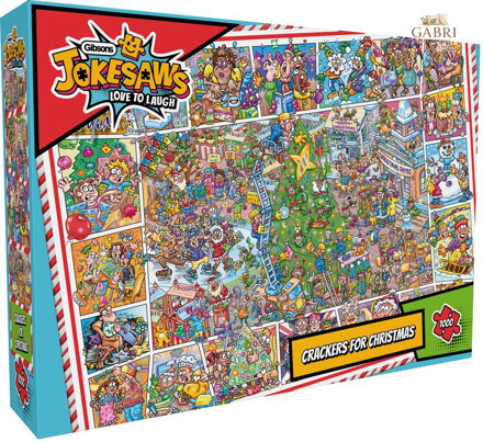 GIBSONS Puzzle Jokesaws: Crackers for Christmas 1000 dílků