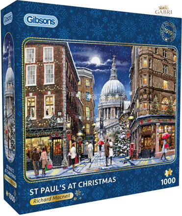 GIBSONS Puzzle Katedrála svatého Pavla o Vánocích 1000 dílků