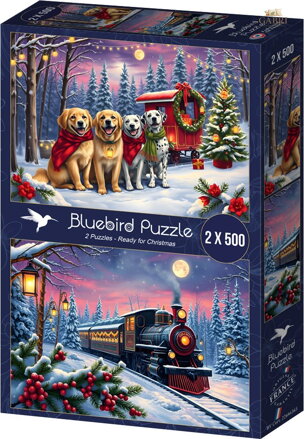 BLUEBIRD Puzzle Vánoce přicházejí 2x500 dílků