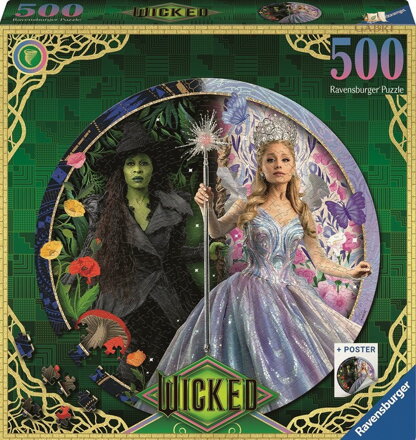 RAVENSBURGER Kulaté puzzle Čarodějka 2, 500 dílků