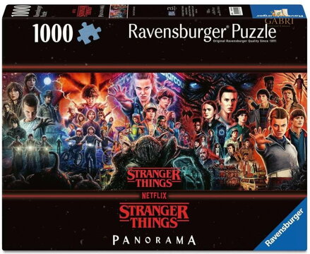 RAVENSBURGER Panoramatické puzzle Stranger Things 1000 dílků