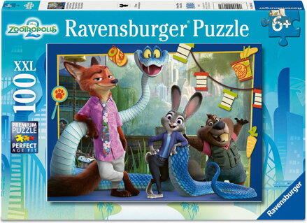 RAVENSBURGER Puzzle Zootropolis: Město zvířat XXL 100 dílků