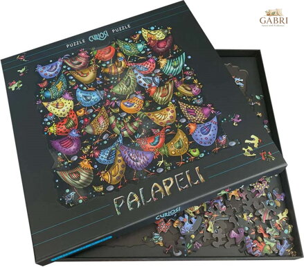 CURIOSI Čtvercové puzzle Palapeli: Hromada kuřat 239 dílků