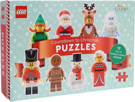 CHRONICLE BOOKS Puzzle Adventní kalendář LEGO®Odpočítávání do Vánoc 12x48 dílků