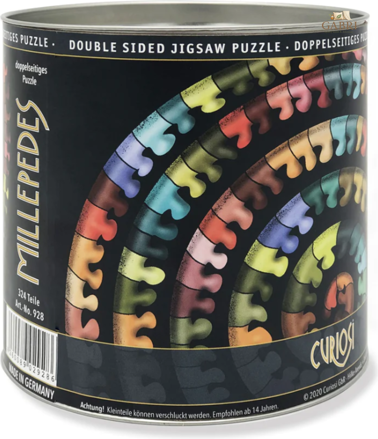 CURIOSI Oboustranné dřevěné puzzle Double: Stonožka 324 dílků