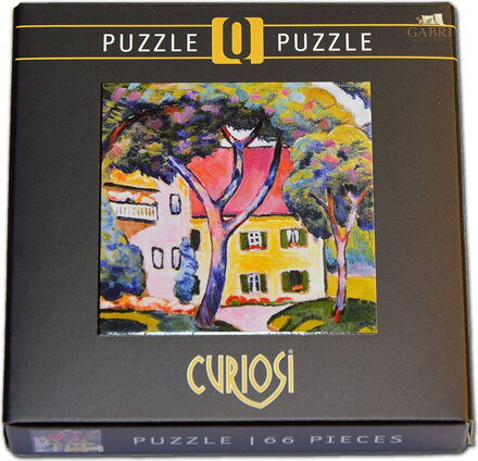 CURIOSI Čtvercové puzzle Q Art: Staudacherův dům v Tegernsee 66 dílků
