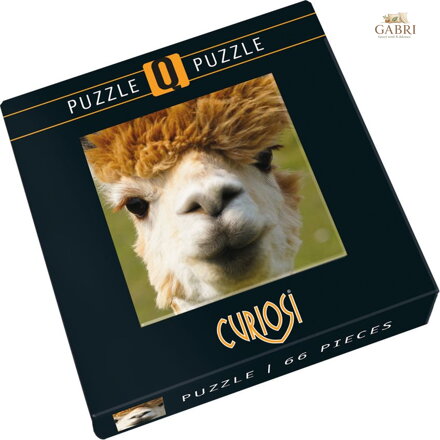 CURIOSI Čtvercové puzzle Q Animal: Alpaka 66 dílků