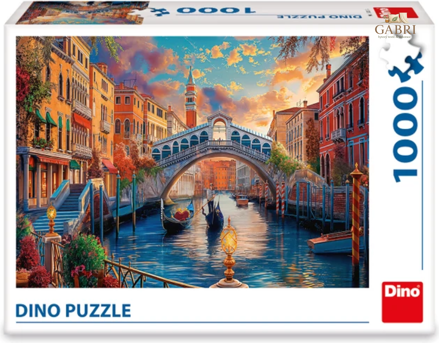 DINO Puzzle Malované Benátky 1000 dílků