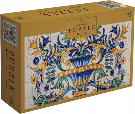 INTERDRUK Puzzle Art on Tiles 1: Kytice na podstavci 1000 dílků