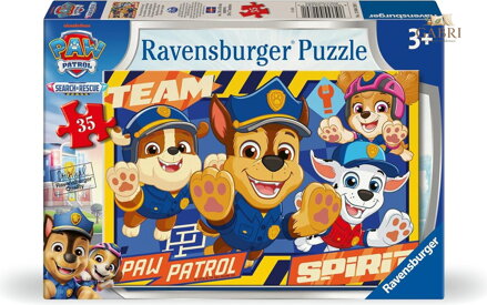 RAVENSBURGER Puzzle Tlapková patrola: Pátrání a záchrana 35 dílků