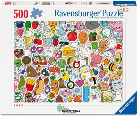 RAVENSBURGER Puzzle Koláž plná chaosu 500 dílků