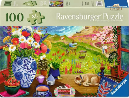 RAVENSBURGER Puzzle Výhled do přírody XL 100 dílků