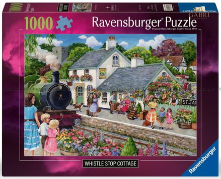 RAVENSBURGER Puzzle Domeček u tratě 1000 dílků