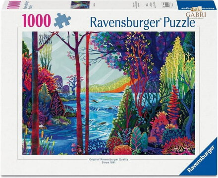 RAVENSBURGER Puzzle Indigový les 1000 dílků