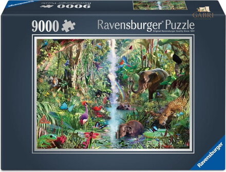 RAVENSBURGER Puzzle Zvířata v džungli 9000 dílků