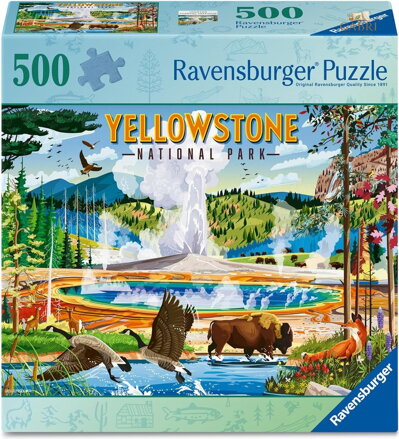 RAVENSBURGER Puzzle Yellowstonský národní park 500 dílků