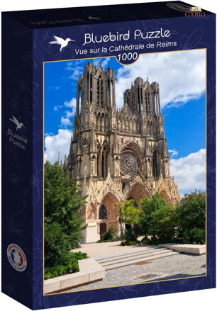 BLUEBIRD Puzzle Pohled na katedrálu v Remeši 1000 dílků