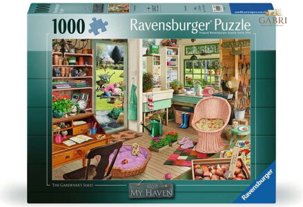 RAVENSBURGER Puzzle My Haven č.8: Zahradníkova kůlna 1000 dílků