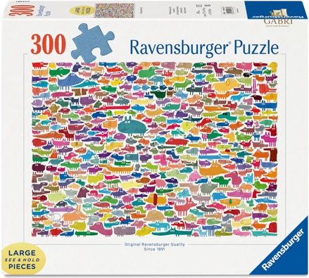 RAVENSBURGER Puzzle 387 psů & 1 kočka XXL 300 dílků