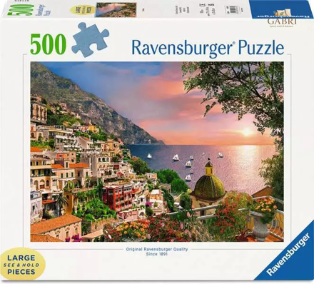 RAVENSBURGER Puzzle Positano, Itálie XXL 500 dílků