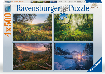RAVENSBURGER Puzzle Čtyři roční období 4x500 dílků