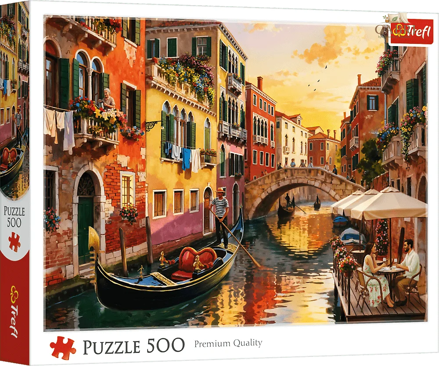 TREFL Puzzle Benátky při západu slunce 500 dílků