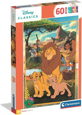 CLEMENTONI Puzzle Lví král MAXI 60 dílků