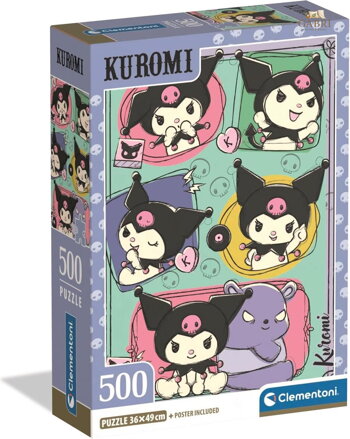 CLEMENTONI Puzzle Kuromi 500 dílků